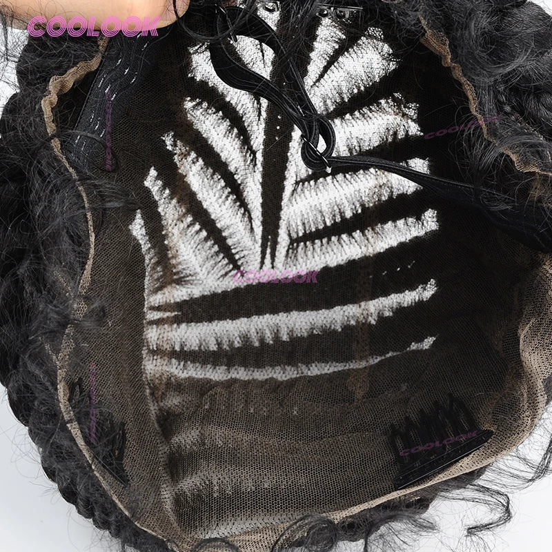 Synthetic Braided Wigs Glueless Cornrow Braided Bun Wig Full Lace Wig Braid African Wigs For Women