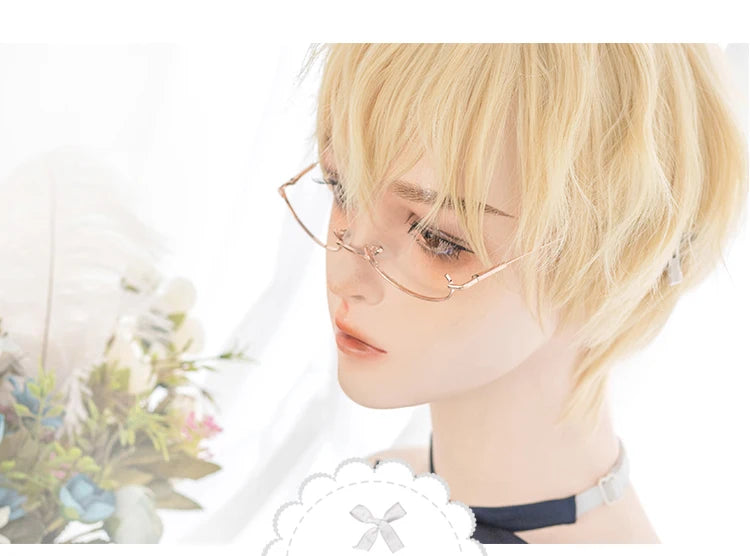 Short Synthetic Men's Breathable Wig Brown Men Boy Short Straight Cosplay Men Party Black Heat Resistant Synthetic Hair Wig