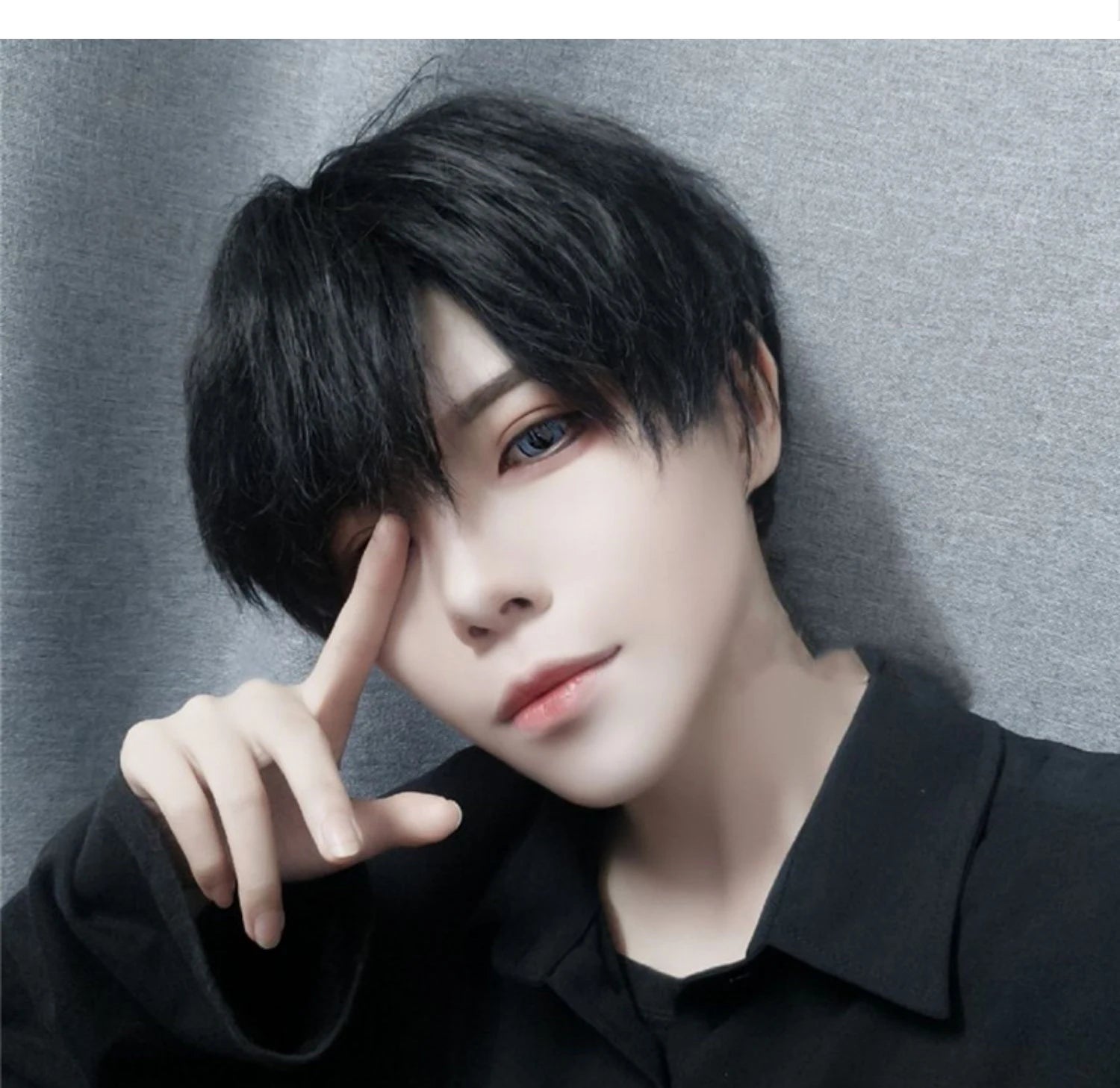 Short Synthetic Men's Breathable Wig Brown Men Boy Short Straight Cosplay Men Party Black Heat Resistant Synthetic Hair Wig