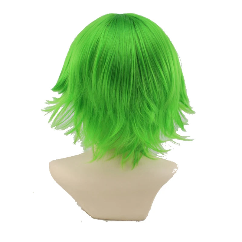 Male Wigs Synthetic Hair Wigs For Men Wig Green Short Wig Cosplay Red Pink Black White Orange Light Purple Blue Brown Straight