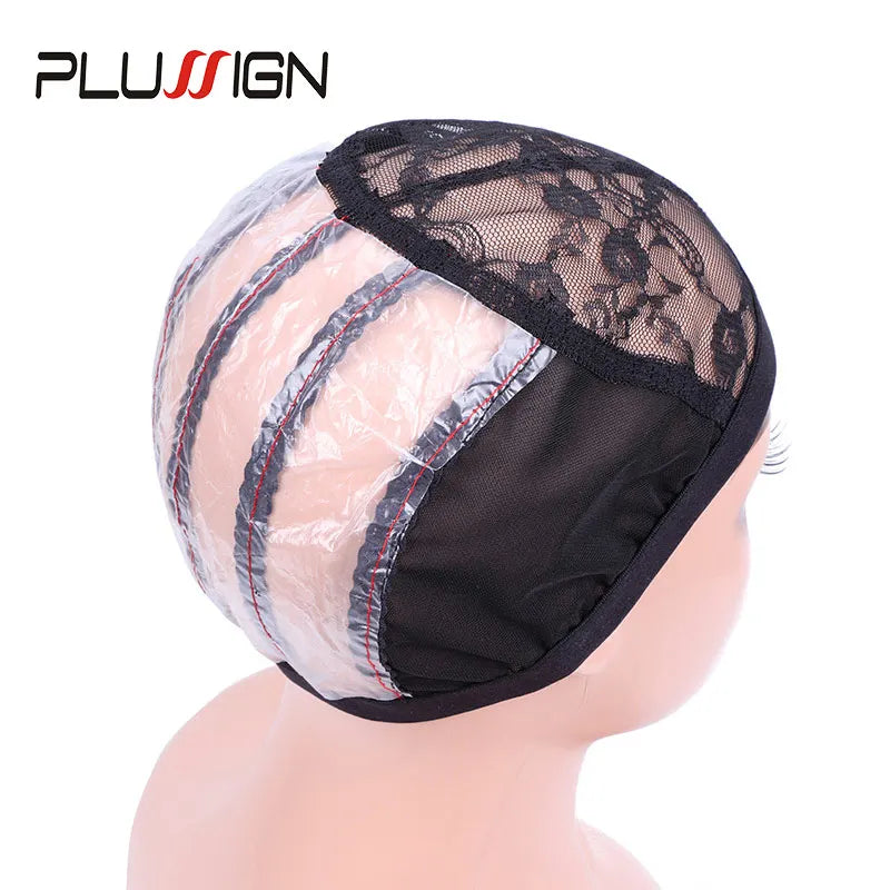 Wig Net Cap Weaving Caps 1pcs Ventilated Wig Cap With 2pcs Wig Combs Hair Clip Wig Making Accessories Dome Mesh Cap Making Tools