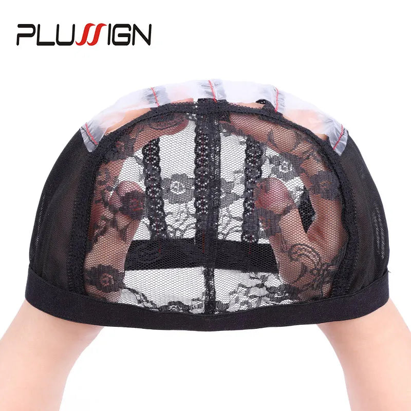 Wig Net Cap Weaving Caps 1pcs Ventilated Wig Cap With 2pcs Wig Combs Hair Clip Wig Making Accessories Dome Mesh Cap Making Tools