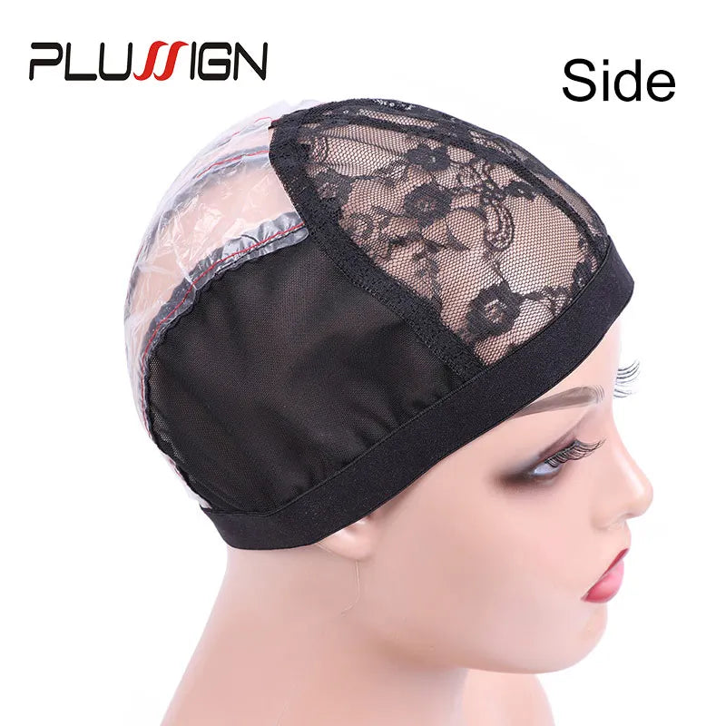 Wig Net Cap Weaving Caps 1pcs Ventilated Wig Cap With 2pcs Wig Combs Hair Clip Wig Making Accessories Dome Mesh Cap Making Tools