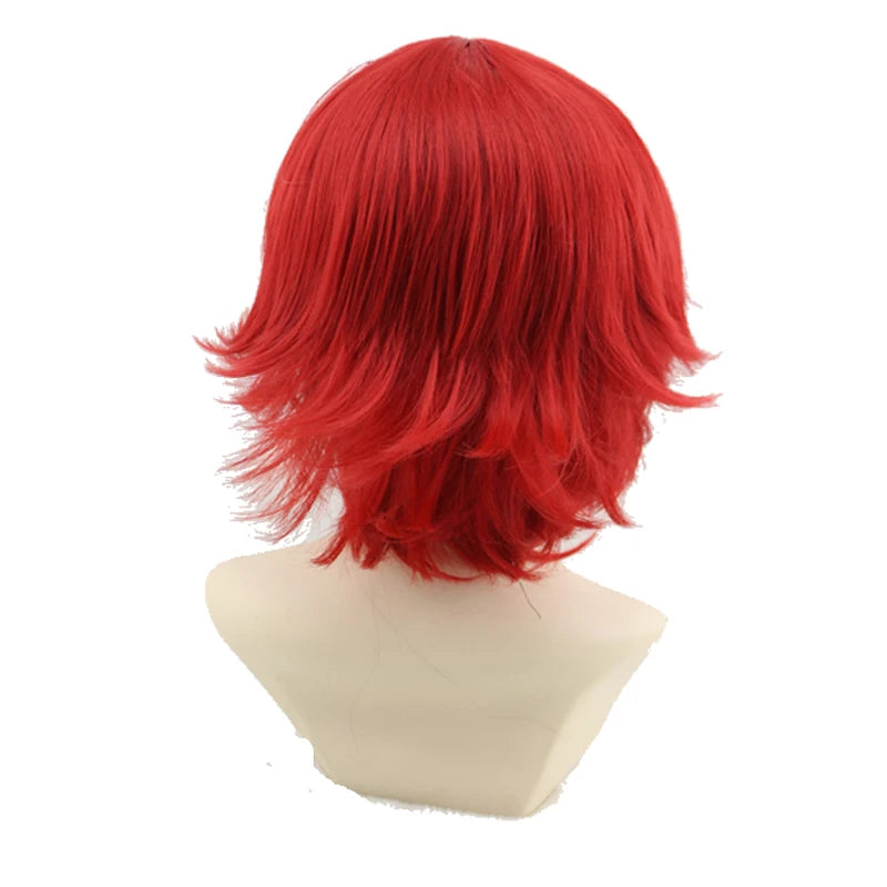 Male Wigs Synthetic Hair Wigs For Men Wig Green Short Wig Cosplay Red Pink Black White Orange Light Purple Blue Brown Straight