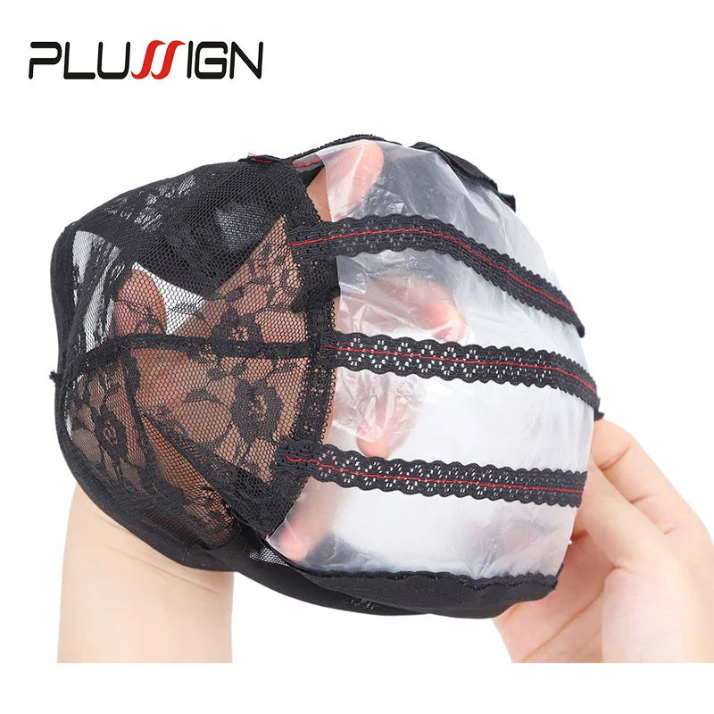 Wig Net Cap Weaving Caps 1pcs Ventilated Wig Cap With 2pcs Wig Combs Hair Clip Wig Making Accessories Dome Mesh Cap Making Tools