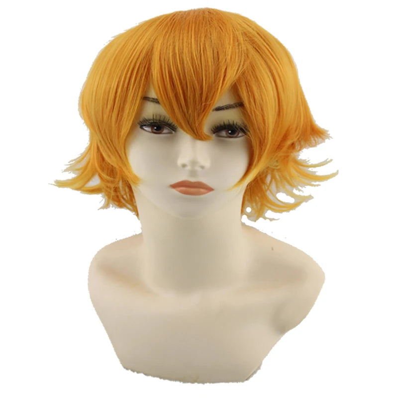 Male Wigs Synthetic Hair Wigs For Men Wig Green Short Wig Cosplay Red Pink Black White Orange Light Purple Blue Brown Straight