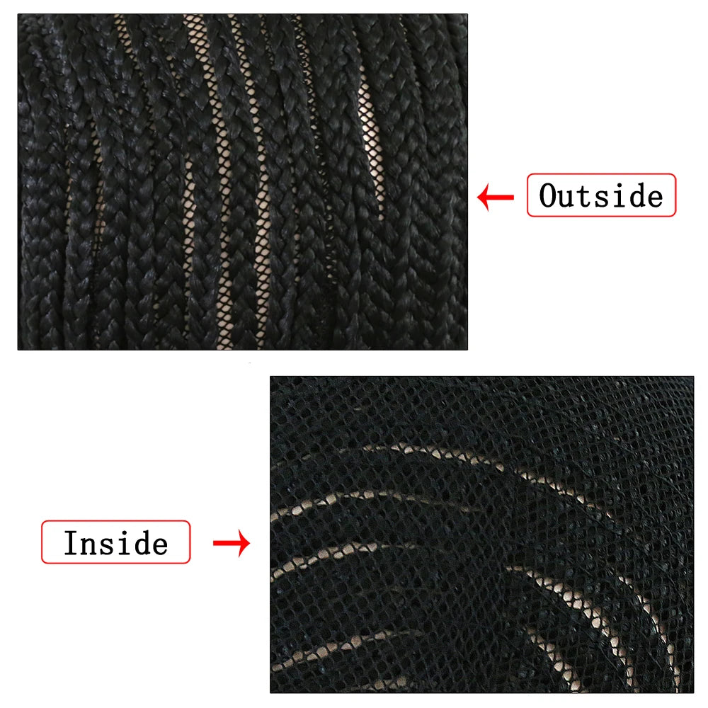 1PCS Black Super Elastic Cornrow Wig Cap for Weave Crochet Braided Hair Top Selling Weaving Braid Wig Net for Making Wigs