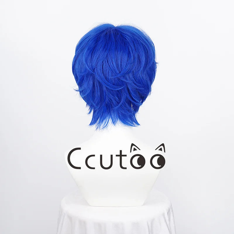 Men Boy Short Fashion Synthetic Cosplay Wigs Parting Styled Shaggy Layered Halloween Party Role 13 Colors Choice