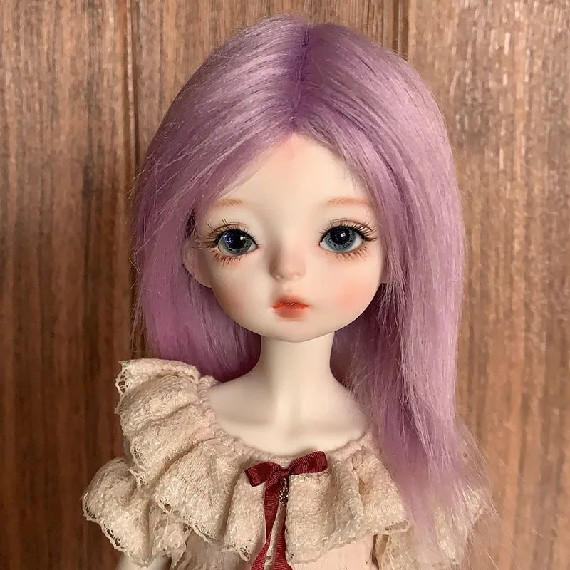 Bjd Doll's Wig Simulated Wool Hair Fit To 1/8 1/12,1/6 Bjd Doll Ob11 Doll Change Makeup Accessories Diy Dress Up Accessories