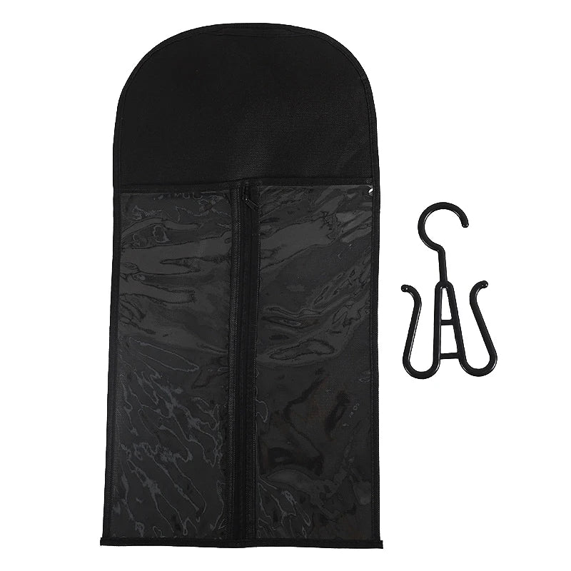 Wig Storage Bag With Hanger Holder Case Wigs Pouch Water Dust-Proof Organizer Protect For Professional Hair Extensions