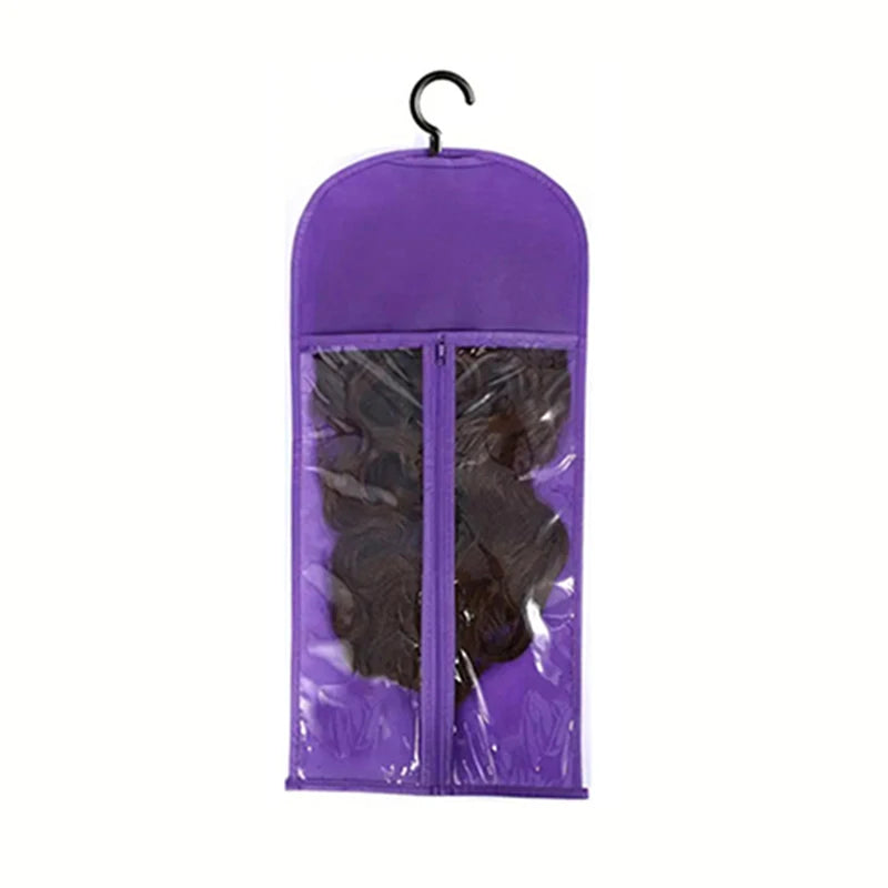 Wig storage Bags Hair Extensions Storage Bag With Hanger For lace Wigs Hair Extension Holder wig hanger With bag wig accessories