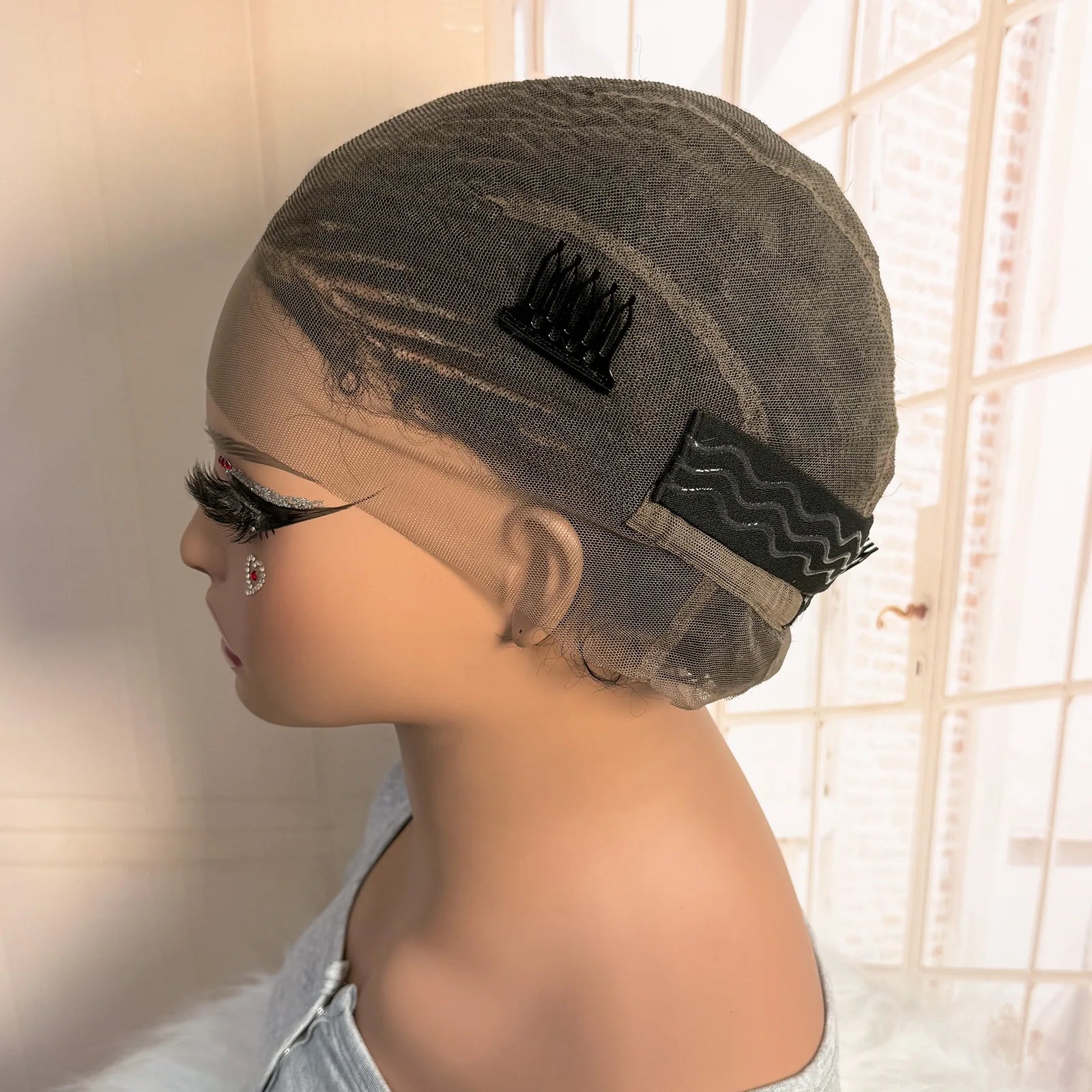 Short Full Lace Braiding Wig Synthetic Cornrow Knotless Box Braided Wigs Natural African Bantu Braids Wig for Black Women