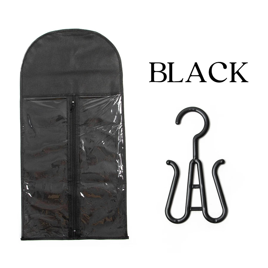 Wig storage Bags Hair Extensions Storage Bag With Hanger For lace Wigs Hair Extension Holder wig hanger With bag wig accessories