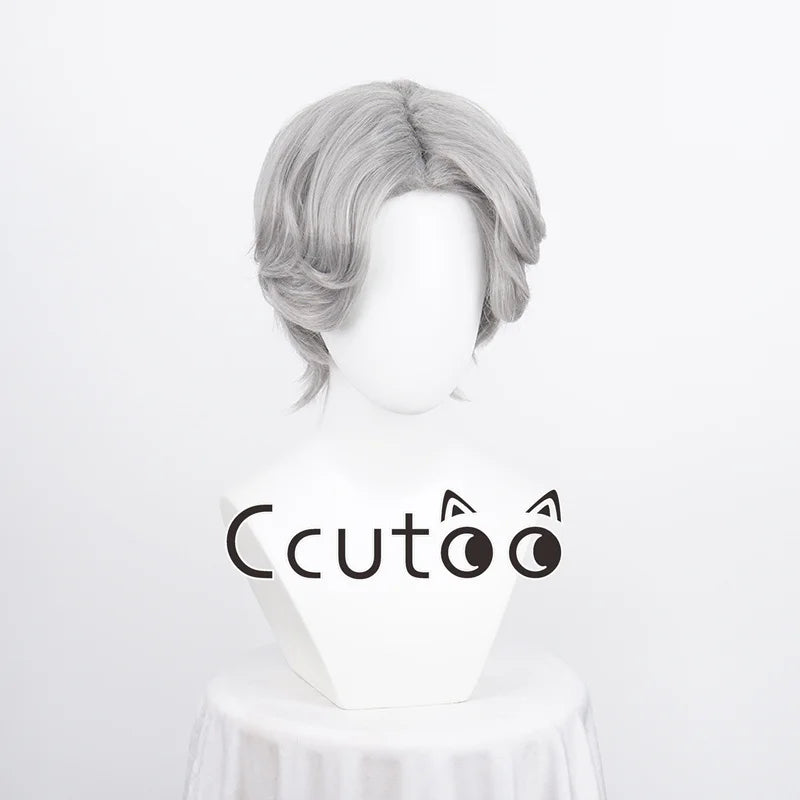 Men Boy Short Fashion Synthetic Cosplay Wigs Parting Styled Shaggy Layered Halloween Party Role 13 Colors Choice