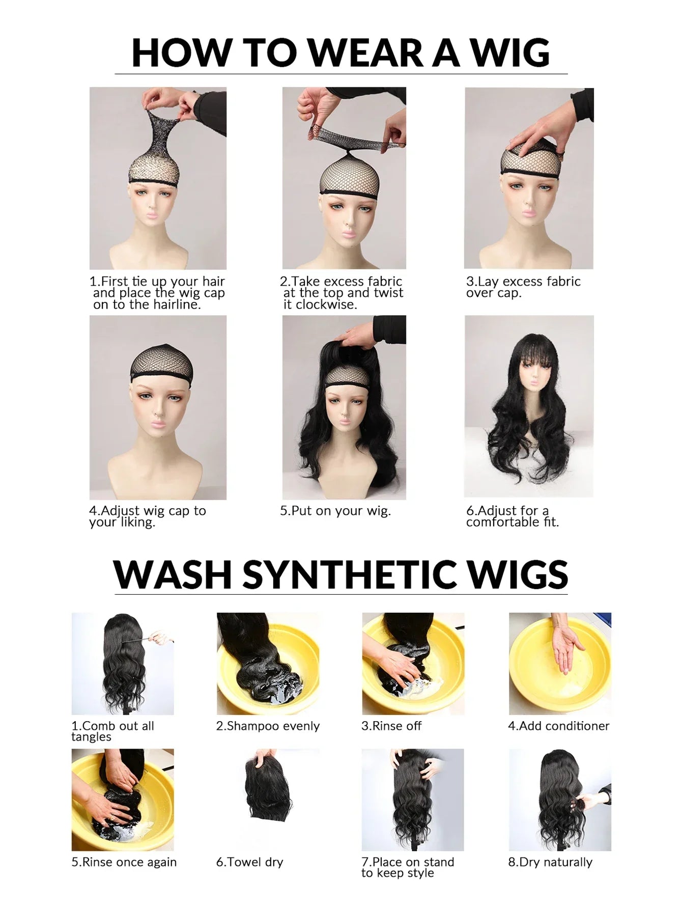 18Inch Handsome Girl Tomboy Style Black Red Synthetic Wigs With Bangs Medium Wavy Layered Hair Wig for Man Women Heat Resistant