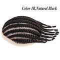 8 Cornrow Braids Toupee For Men Women and Kids,Men's capillary prothesis 6" Cornrow Braids Lace Toupee Men 100% Human Hair