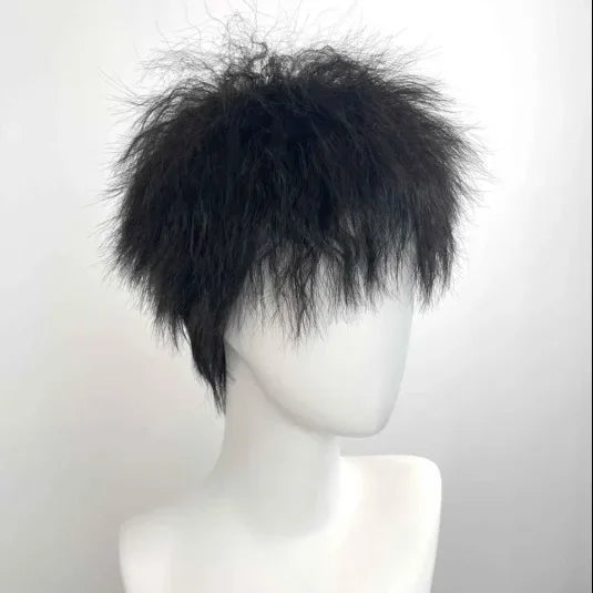 Pink Short Wig for Boy Men Cool Cosplay Blonde Black Wigs Synthetic Wig Heat Resistant Fiber Peruca Cacheada Sintetica