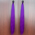 Synthetic 2Pcs Straight Ponytail With Elastic Hair Tie Colorful Braiding Ponytail Hair Extensions Hair Accessories For Women