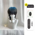 Anime Role-Playing Cos Wig New Wolf-Tailed Mullet Head Boy Short Hair Gradient Wig Siamese Cat Handsome Cute Wig Props Cos Props