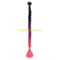 547B Helmet Pigtails Helmet Braids Ponytail Helmet Hair for Women Men Decoration-