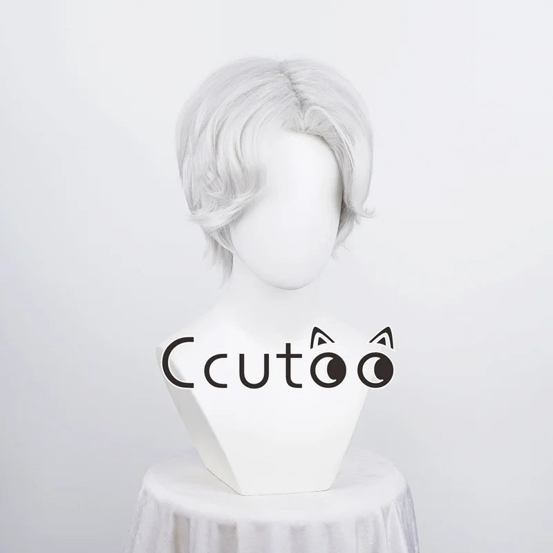 Men Boy Short Fashion Synthetic Cosplay Wigs Parting Styled Shaggy Layered Halloween Party Role 13 Colors Choice