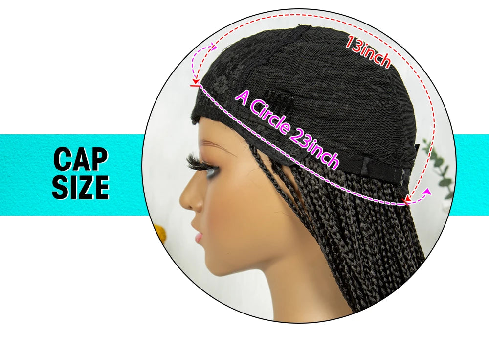 Full Machine Wigs Cornrow Braided Wigs Synthetic Braiding Wig Long Length 32inches Braided Wigs for Women