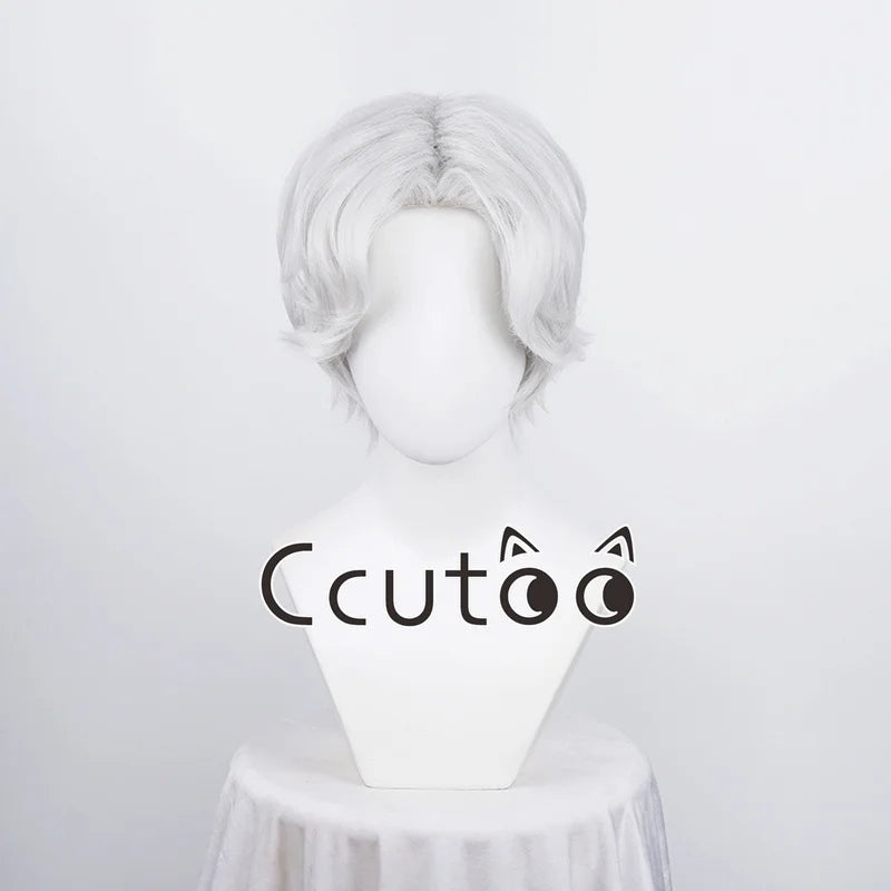 Men Boy Short Fashion Synthetic Cosplay Wigs Parting Styled Shaggy Layered Halloween Party Role 13 Colors Choice