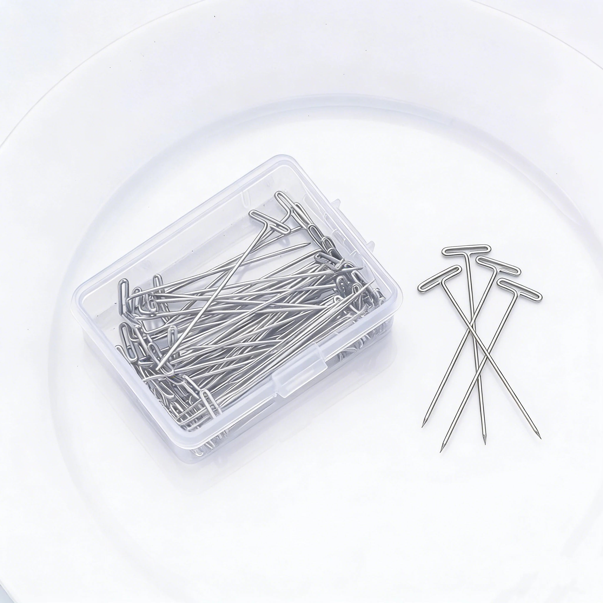 Wig T Pins For Mannequin Head Wig Fixing Holding Blocking Pins Hair Extensions Styling Tools Salon Hairdressing Accessories