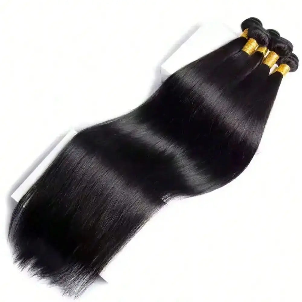 12A Bone Straight Human Hair Bundles Unprocessed Brazilian Virgin Hair 32 Inch Raw Hair Double Bundles Weave Extensions