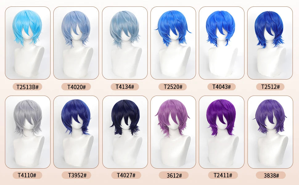 Short Wavy Bob Synthetic Wig with Air Bangs Heat Resistance Shoulder Length Curled 14inch Wigs for Daily Use Cosplay for Women