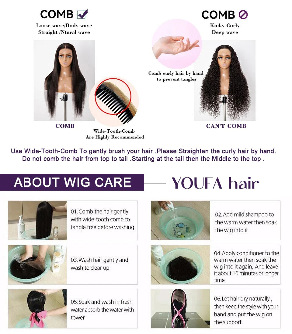 Fake Scalp Bang Human Hair Wigs Raw Indian Straight Human Hair Fringe Wigs Fake Scalp 8-24 Inch 250 Density Human Wigs For Women