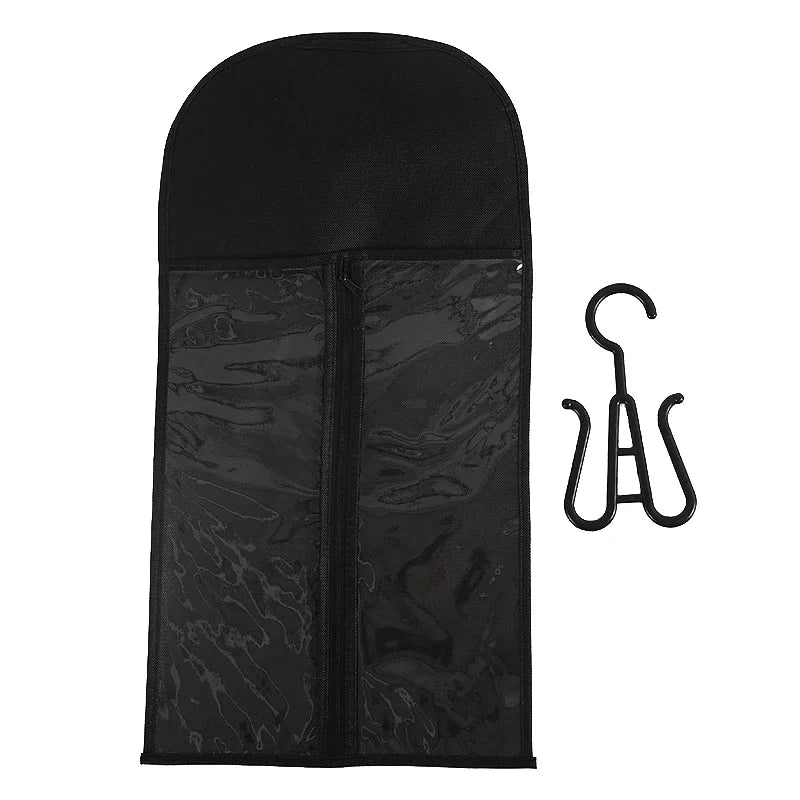 Wig Storage Bag With Hanger Holder Case Wigs Pouch Water Dust-Proof Organizer Protect For Professional Hair Extensions