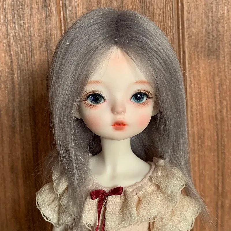 Bjd Doll's Wig Simulated Wool Hair Fit To 1/8 1/12,1/6 Bjd Doll Ob11 Doll Change Makeup Accessories Diy Dress Up Accessories