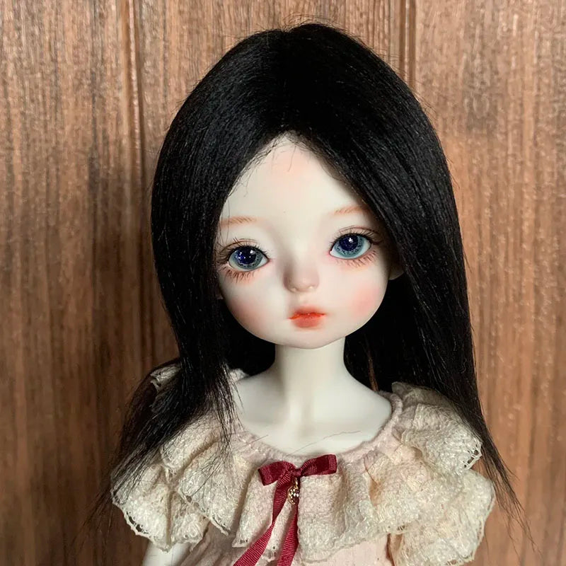 Bjd Doll's Wig Simulated Wool Hair Fit To 1/8 1/12,1/6 Bjd Doll Ob11 Doll Change Makeup Accessories Diy Dress Up Accessories
