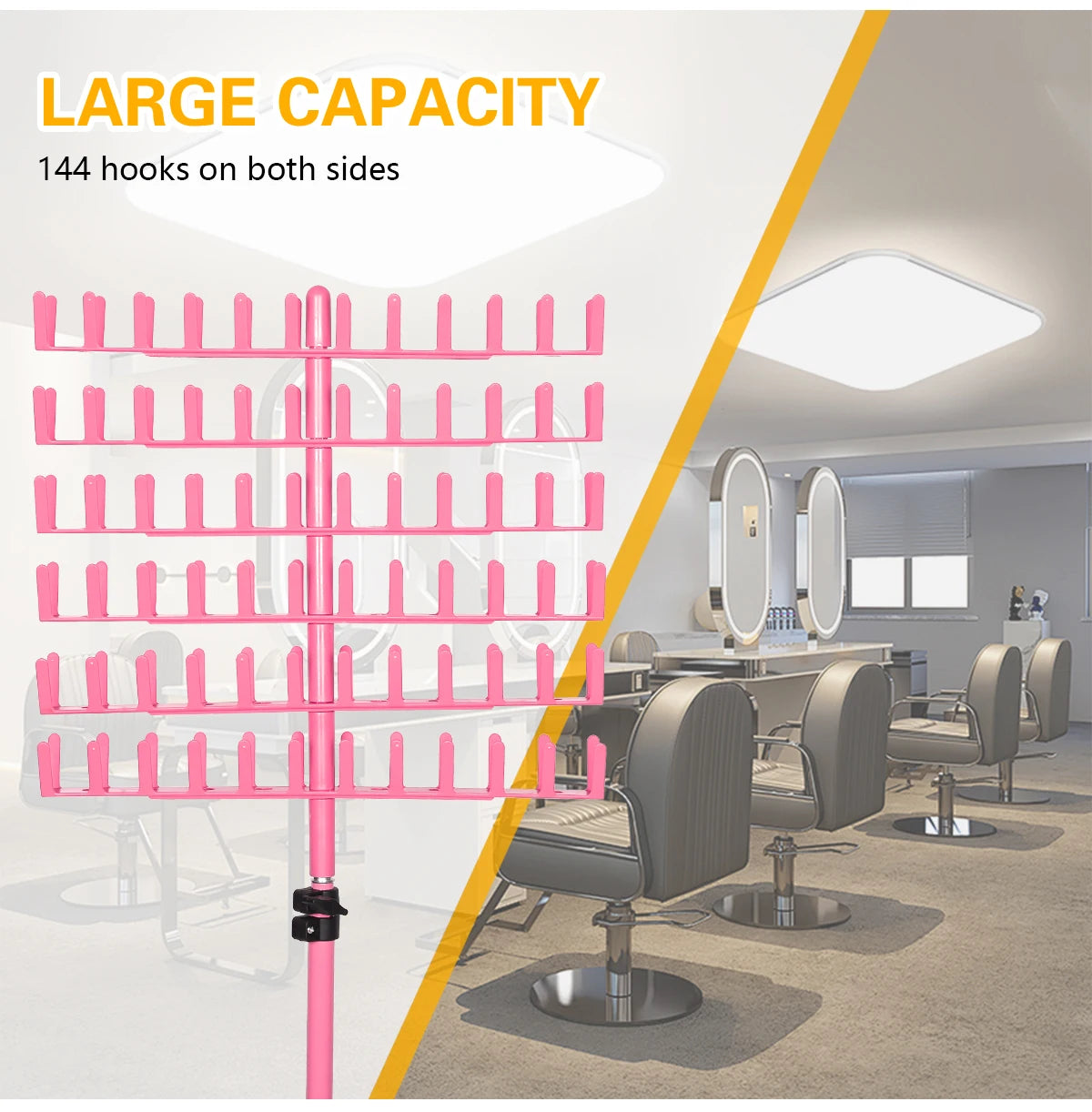 Wig Weaving Rack Set  Adjustable Tripod Base Salon Station Tool for Braiding, Dreadlocks & Hair Extensions Styling Rack