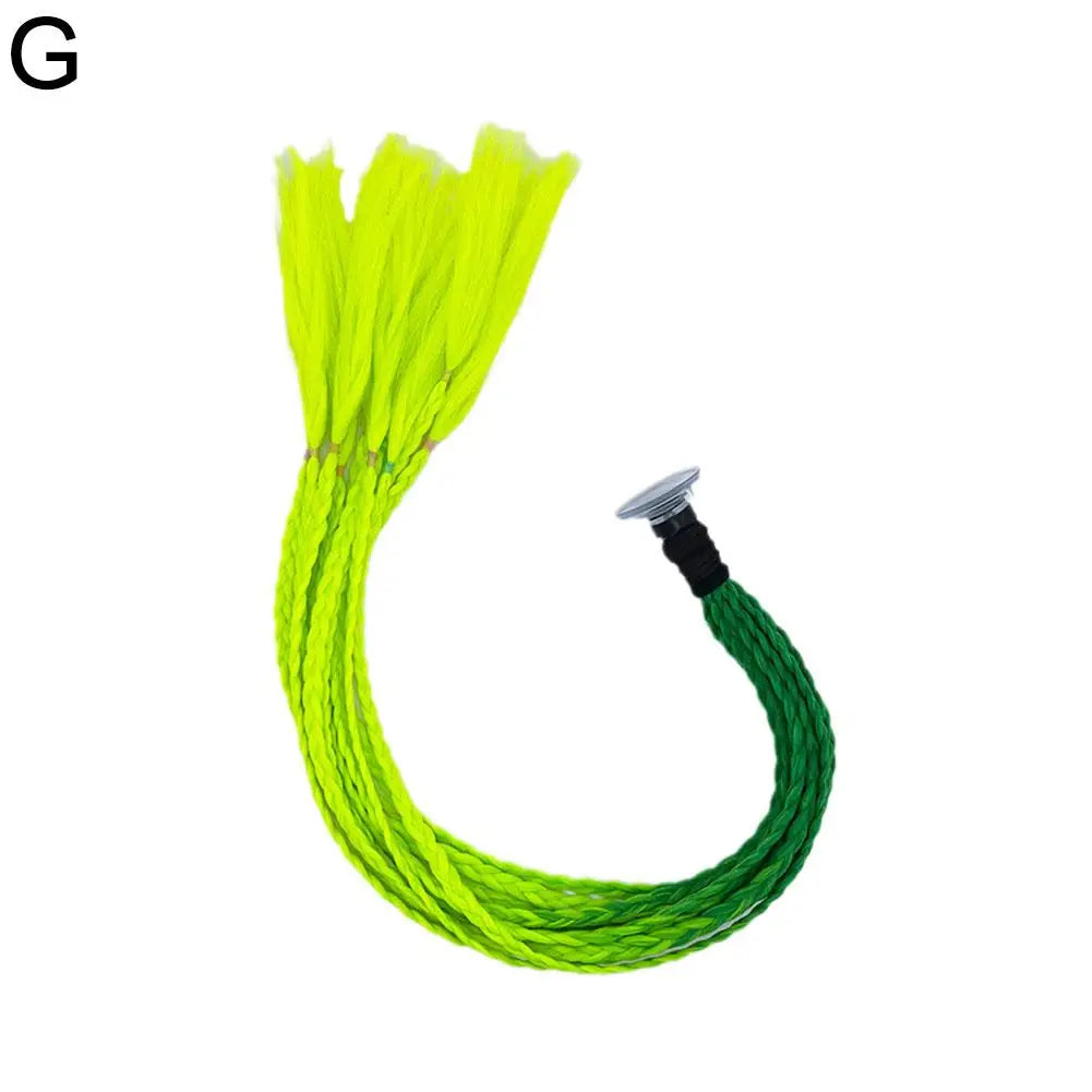 1PC Motorcycle Riding Helmet Decoration Braid Ponytail Motorbike Riding Helmet Pigtails Braids For Women Men Children