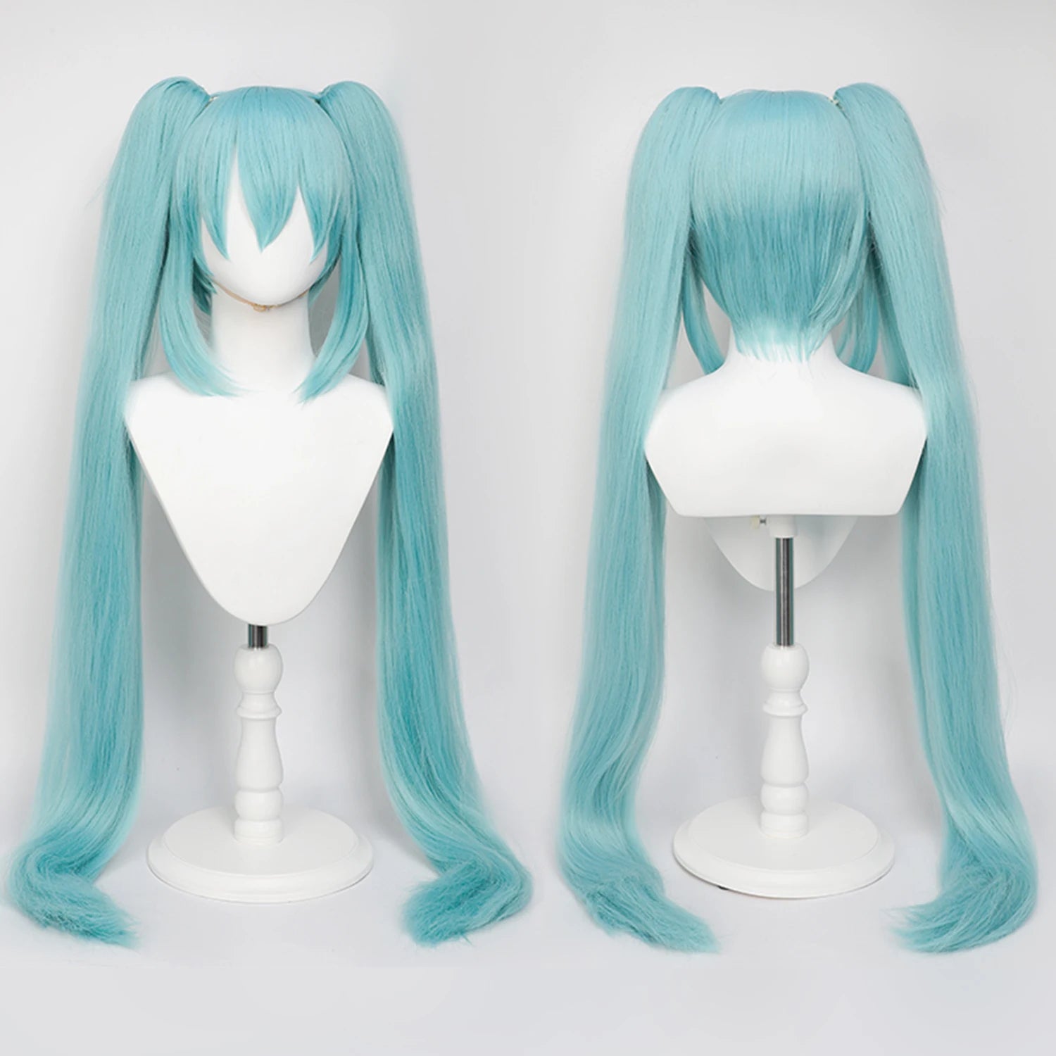 110cm Cosplay Wig, Double Ponytail Synthetic Fiber Wig, Halloween, Christmas For women