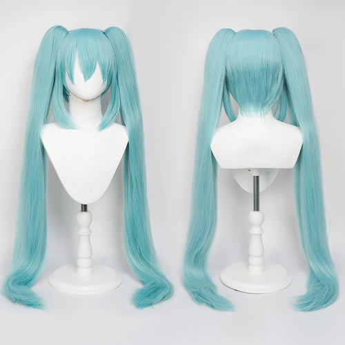 110cm Cosplay Wig, Double Ponytail Synthetic Fiber Wig, Halloween, Christmas For women
