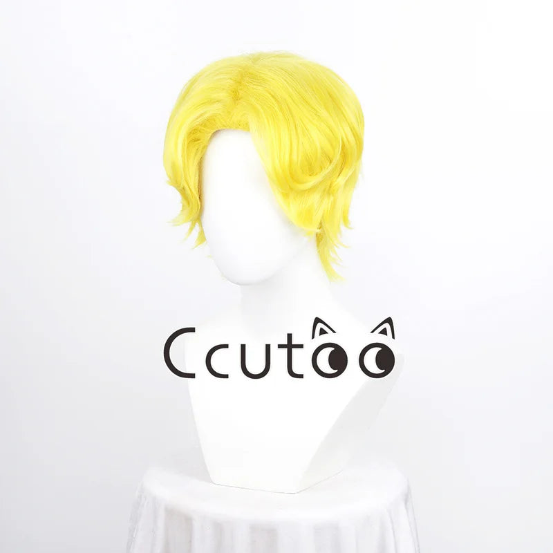Men Boy Short Fashion Synthetic Cosplay Wigs Parting Styled Shaggy Layered Halloween Party Role 13 Colors Choice
