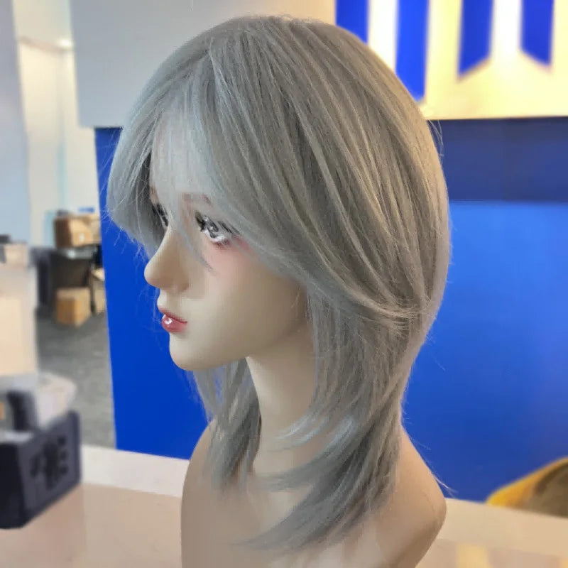 Pink Short Wig for Boy Men Cool Cosplay Blonde Black Wigs Synthetic Wig Heat Resistant Fiber Peruca Cacheada Sintetica