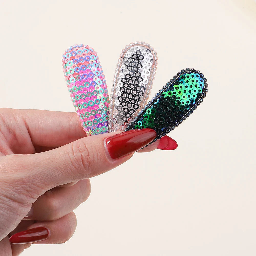 10Pcs/Lot Fresh Print Cotton Alloy Hair Clips for Kids Fabric Plaid BB Hairpins Girl Hairgripe Headwear Baby Hair Accessories