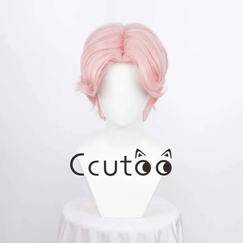 Men Boy Short Fashion Synthetic Cosplay Wigs Parting Styled Shaggy Layered Halloween Party Role 13 Colors Choice
