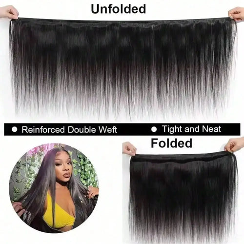 12A Bone Straight Human Hair Bundles Unprocessed Brazilian Virgin Hair 32 Inch Raw Hair Double Bundles Weave Extensions