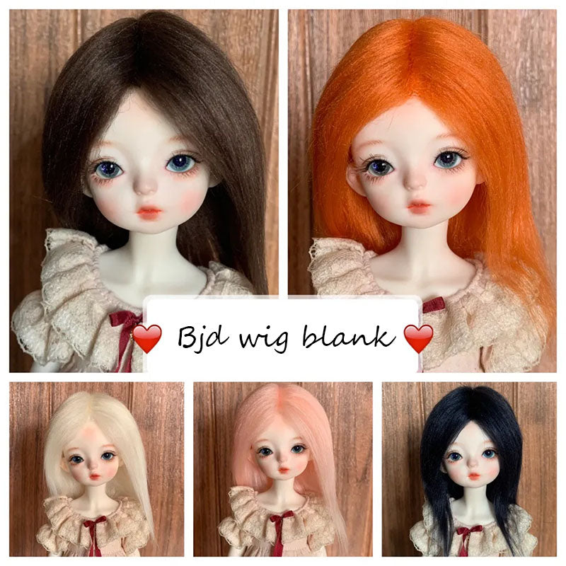 Bjd Doll's Wig Simulated Wool Hair Fit To 1/8 1/12,1/6 Bjd Doll Ob11 Doll Change Makeup Accessories Diy Dress Up Accessories