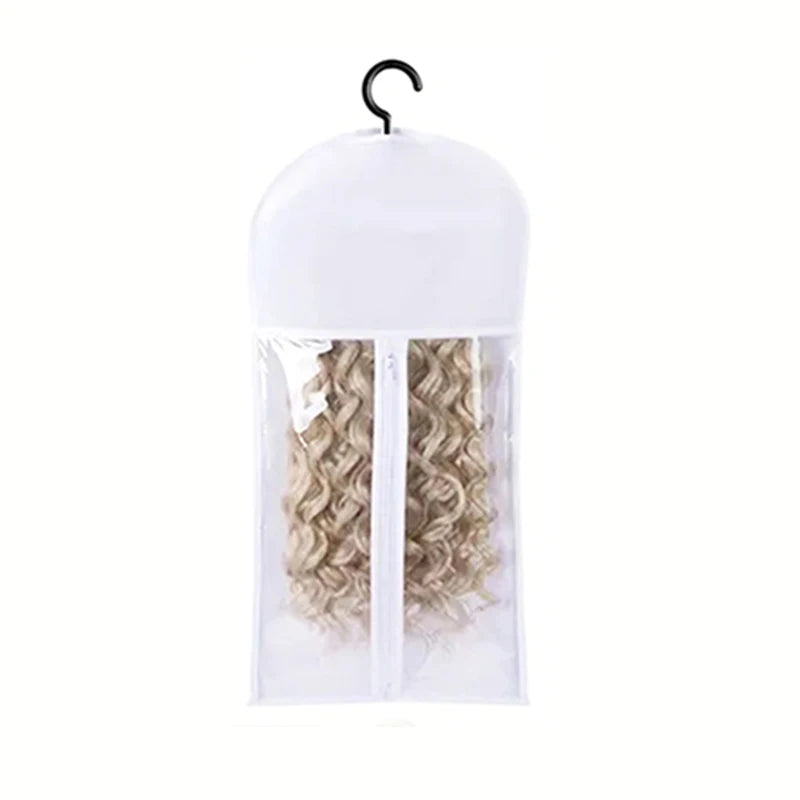 Wig storage Bags Hair Extensions Storage Bag With Hanger For lace Wigs Hair Extension Holder wig hanger With bag wig accessories