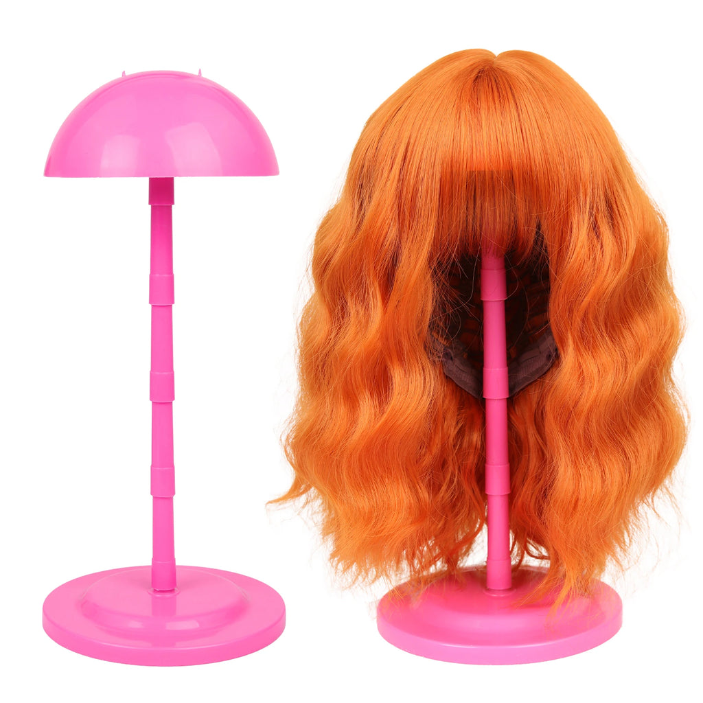 Wig Stand, Portable Wig Holder Wig Head Stand for All Wigs Travel Wig Hair Stylist Gifts for Women
