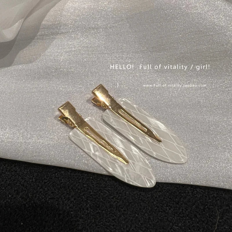 Korea acetic acid seamless hairpin side bangs broken hair one word seamless hairpin makeup clip hair accessories headwear female