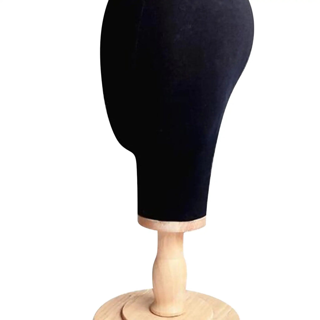 Wig Head Stand with Detachable Wood Stand Portable Versatile Mannequin Head for Barbershop Salon Shopping Mall Home Personal Use