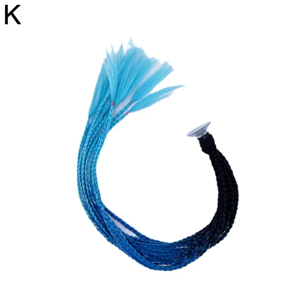 1PC Motorcycle Riding Helmet Decoration Braid Ponytail Motorbike Riding Helmet Pigtails Braids For Women Men Children