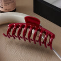 2/4Pcs Women Hair Claw Clip Cross Matte Hairpin Fashion Hairgrips Large Hair Claw Crab Clips Girls Korean Hair Accessories
